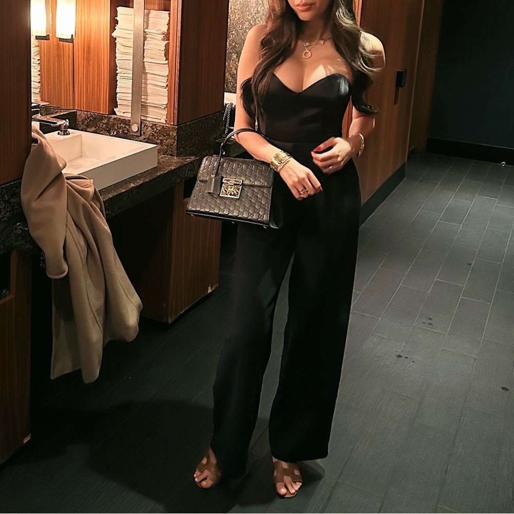 Babaton Black Corset Bodysuit